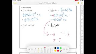 IB Math AA SL Indefinite Integrals of the Form faxb Chapter 10 4 of 12 [upl. by Aneelad418]