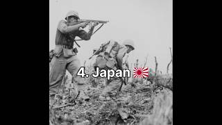 Top 10 most powerful Countries in WW2shortshistoryww2shortsfeed [upl. by Enyad30]