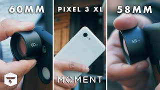 Moment 58mm vs 60mm Lens Comparison  Google Pixel 3 XL Photography [upl. by Kunin]