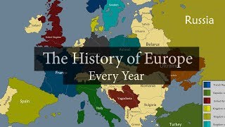 The History of Europe 2600 BC  2020 AD Every year [upl. by Ardath]