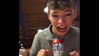 Polar Seltzer burp chug challenge not sponsored [upl. by Sivrup810]