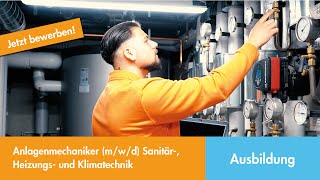 Ausbildung als Anlagenmechaniker mwd für Sanitär Heizungs und Klimatechnik  SCHARR [upl. by Helmut]