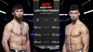 Magomed Ankalaev vs Johnny Walker 2 Full Fight  UFC Fight Night [upl. by Guntar]