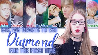 My Honest First Reaction to EXO  Diamond as a BTSFan  BSide Reaction [upl. by Curkell302]