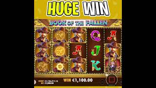 BOOK OF THE FALLEN SLOT ‼️ €1000 MAX BET SUPER SPINS 😱 HUGE WIN shorts [upl. by Krug551]