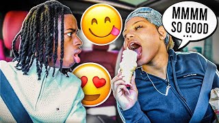 MAKING NOISES WHILE EATING PRANK ON BOYFRIEND HILARIOUS [upl. by Oleg]