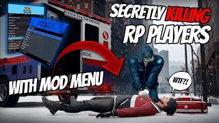 Secretly SHOOTING Players with MOD MENU GTA RP Trolling [upl. by Acinoev478]