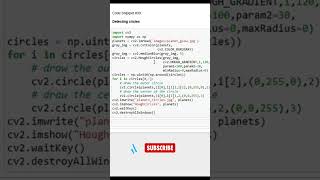 Detecting circles from Image shorts opencvpython sudikshaanalytics a [upl. by Froemming]
