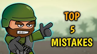 Top 5 mistakes you make a noob in mini militia 😱 [upl. by Idel286]