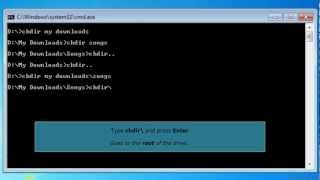 CD  CHDIR Command in MSDOS [upl. by Beller600]