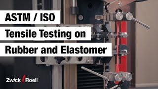 ASTM  ISO  Tensile Testing on Rubber and Elastomer [upl. by Akimot]