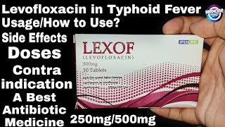 Levofloxacin 250500mg Tablets  UsesDosageSide Effects  Use in Typhoid Fever TonsillitisRTi [upl. by Yerocal]