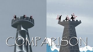 SAMURAI JACK quotThree Blind Archersquot  Shot Comparison [upl. by Yentrok658]