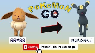 How to evolve Eevee into Umbreon pokemon go [upl. by Petua]