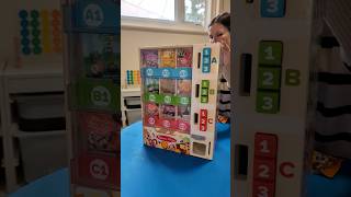 Snacks vending machine SO CUTE 🥹🧮💙amazonfinds asmr restockasmr cleaningwithgabie [upl. by Gorges]