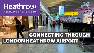 London Heathrow LHR Airport Connection Process amp Transfer Guide Terminal 2 to Terminal 4 [upl. by Suivatco]