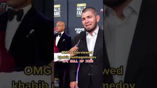 I messed up my interview with Khabib Nurmagomedov LOL shorts ufc ufc294 khabibnurmagomedov [upl. by Iramat]