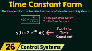 Time Constant Form of a Control System [upl. by Apoor]