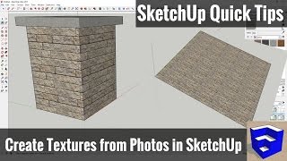 Importing Images as Textures in Your SketchUp Model  SketchUp Quick Tips [upl. by Buehler]