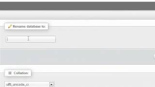 How to rename a database in phpMyAdmin [upl. by Tail]