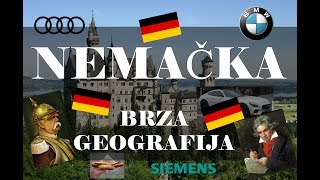 Nemacka  Brza Geografija  Sve o Nemackoj Ubrzo i Ukratko [upl. by Ennayllek]