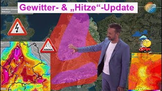 GewitterUnwetterUpdate So entwickelt sich die quotHitzequot diese Woche Regentief Sonntag möglich [upl. by Publea]