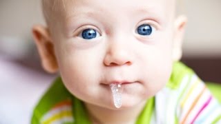 Home Remedies For Drooling In Babies  signs of teething [upl. by Assilam]