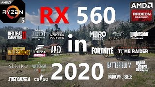 RX 560 Test in 25 Games in 2020 [upl. by Erskine176]