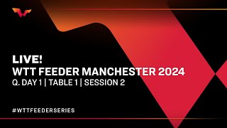 LIVE  T1  Qualifying Day 1  WTT Feeder Manchester 2024  Session 2 [upl. by Carmella]