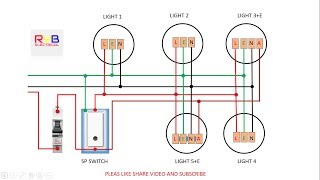 emergency light switch wiring diagram [upl. by Hayward]