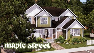 stealing kiwisimmings content and rebuilding quotmaple streetquot  the sims 3 speed build  cc links [upl. by Holton]