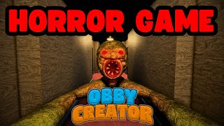 Can you make a GOOD HORROR GAME in Obby Creator Part 1 [upl. by Sybille646]