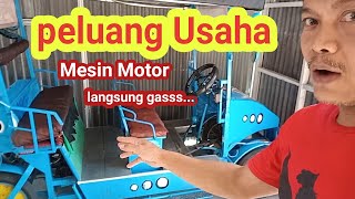 REVIEW BECAK CINTA  MESIN MOTOR amp tes jalan [upl. by Canute]