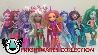 Monster High Frightmares Flara Blaze Review amp Wave 1 and 2 complete doll collection [upl. by Nilak]