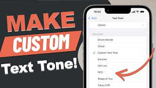 How to Create Custom Text Tone on iPhone and Set Any Song as Custom Text Ringtone FREE [upl. by Morell68]