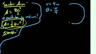 Area of a Sector of a Circle 12845 [upl. by O'Reilly343]