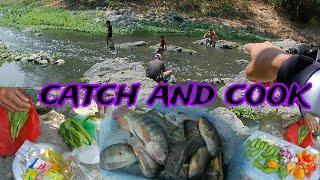 PAMAMANA CATCH AND COOK  SPEARFISHING PHILIPPINES RIVER [upl. by Massie238]