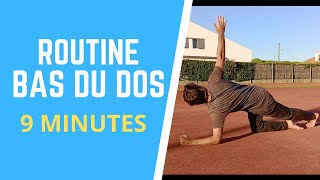 Routine dexercices pour soulager le BAS DU DOS 9 minutes [upl. by Oiluig]