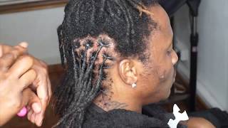 Learn How To • Interlock Dreadlocks Using A Crochet Needle • Loc Maintenance Tutorial [upl. by Merrie164]