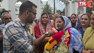 NC workers celebrate victory of party candidate Javed Iqbal Choudhary from Budhal [upl. by Grof289]