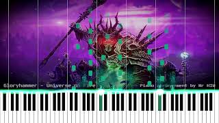 Gloryhammer  Universe on Fire  Piano arrangement  Free Sheet music [upl. by Anaujnas869]