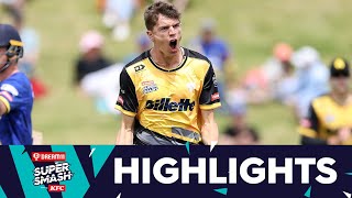 Ben Sears on fire at the Basin Reserve  HIGHLIGHTS  Firebirds v Volts  Dream11 Super Smash [upl. by Sherl]