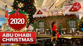 Christmas Celebration in Abu Dhabi 2020  Abu Dhabi Mall Christmas Decorations 4K [upl. by Odnumyer]