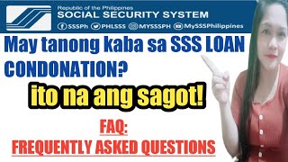 Mga dapat niyong malaman sa bagong SSS LOAN CONDONATION PROGRAM 20222023 [upl. by Gilliette]