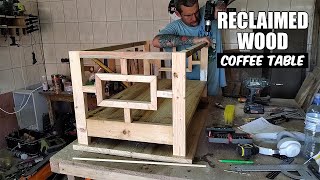 Coffee Table Build The Complete Transformation of Reclaimed Wood diycoffeetable [upl. by Enirhtak814]