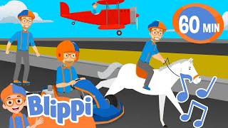 On the Go with Blippi  1 Hour of BLIPPI Songs  Educational Songs For Kids [upl. by Stutsman]