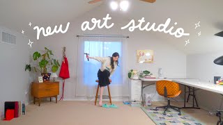 Moving Into My DREAM ART STUDIO 💖 its my favorite one yet eek [upl. by Hyps]