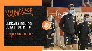 LLEGADA DEL EQUIPO AL ESTADI OLÍMPIC DEL TERRASSA FC PARA SU PRIMER PARTIDO EN COPA DEL REY [upl. by Dasie]