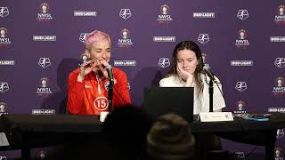 OL Reign Megan Rapinoe amp Rose Lavelle NWSL Championship PostMatch Presser [upl. by Chil733]