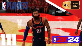 NBA 2K24 My Career PC 4K EP111 Playoffs East 1st Round Game 3 Knicks  Raptors [upl. by Maynard]